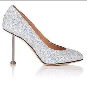 Maison Martin Margiela Silver Glitter Pumps